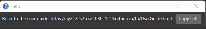 help message
